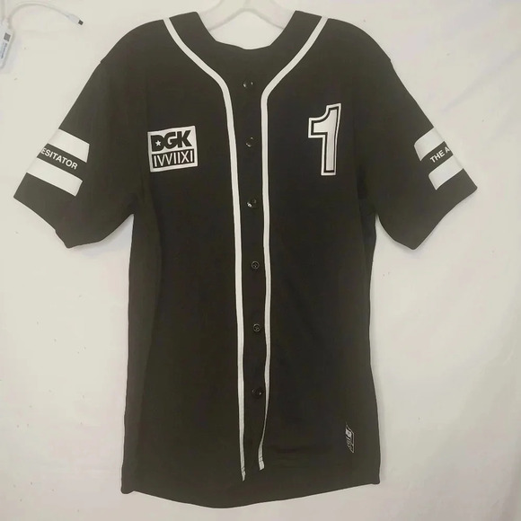 DGK Other - DGK, Dirty Ghetto Kids Baseball Jersey, Black, Size M